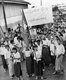 Burma / Myanmar: Dala Township students demonstrate against the government, Rangoon, 1988